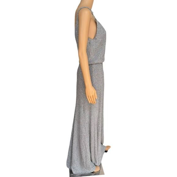 Calvin Klein shimmer maxi stretch dress size 10 New  with defect - Picture 4 of 12